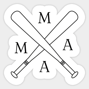 Baseball Mama Sticker